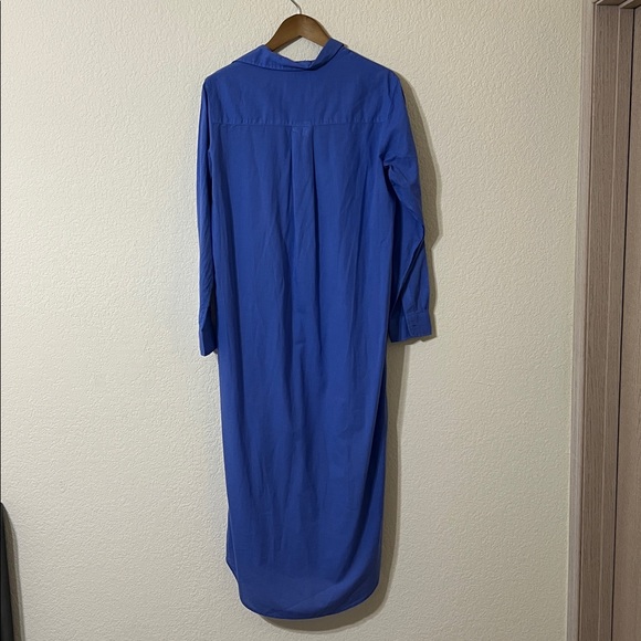 Frank & Eileen Rory Maxi Shirt Dress Periwinkle Button Front Coastal Women’s S - Picture 7 of 7